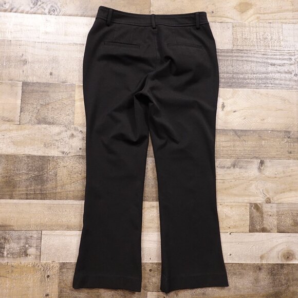 Express Cropped Flare Pants Women’s Size 6R Black High Rise Stretch 25.5” Inseam - Picture 11 of 13